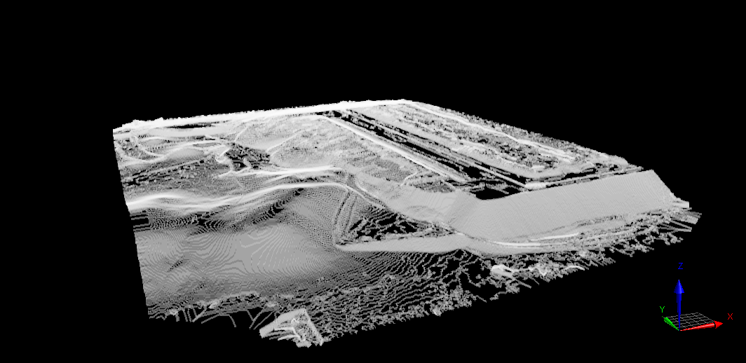 Modelo tridimensional del terreno, recurso del sitio actual de Kaddu